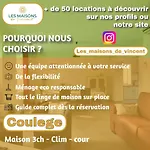 Coulège - Maison 3 chambres climatisées